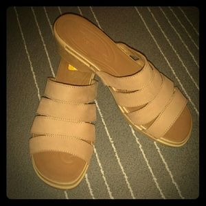 [White Mountain] leather sandals